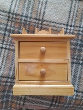 Mini Storage Box In The Shape Of A 2 Drawer Cabinet For Sewing/jewellery Etc