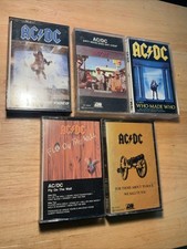 AC/DC Cassette Tapes LOT Of 5 Tapes DEALS DEALS DEALS FAST SHIPPING 