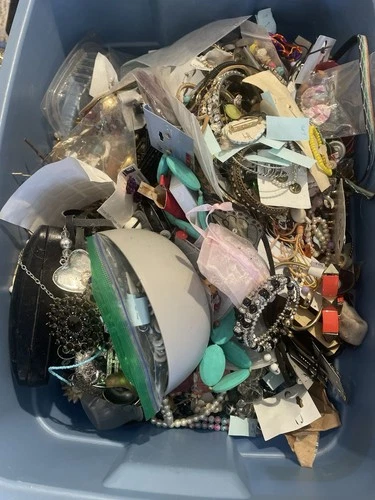 10+ Lbs Lot Scrap Junk Costume Jewelry Beads Vtg Modern