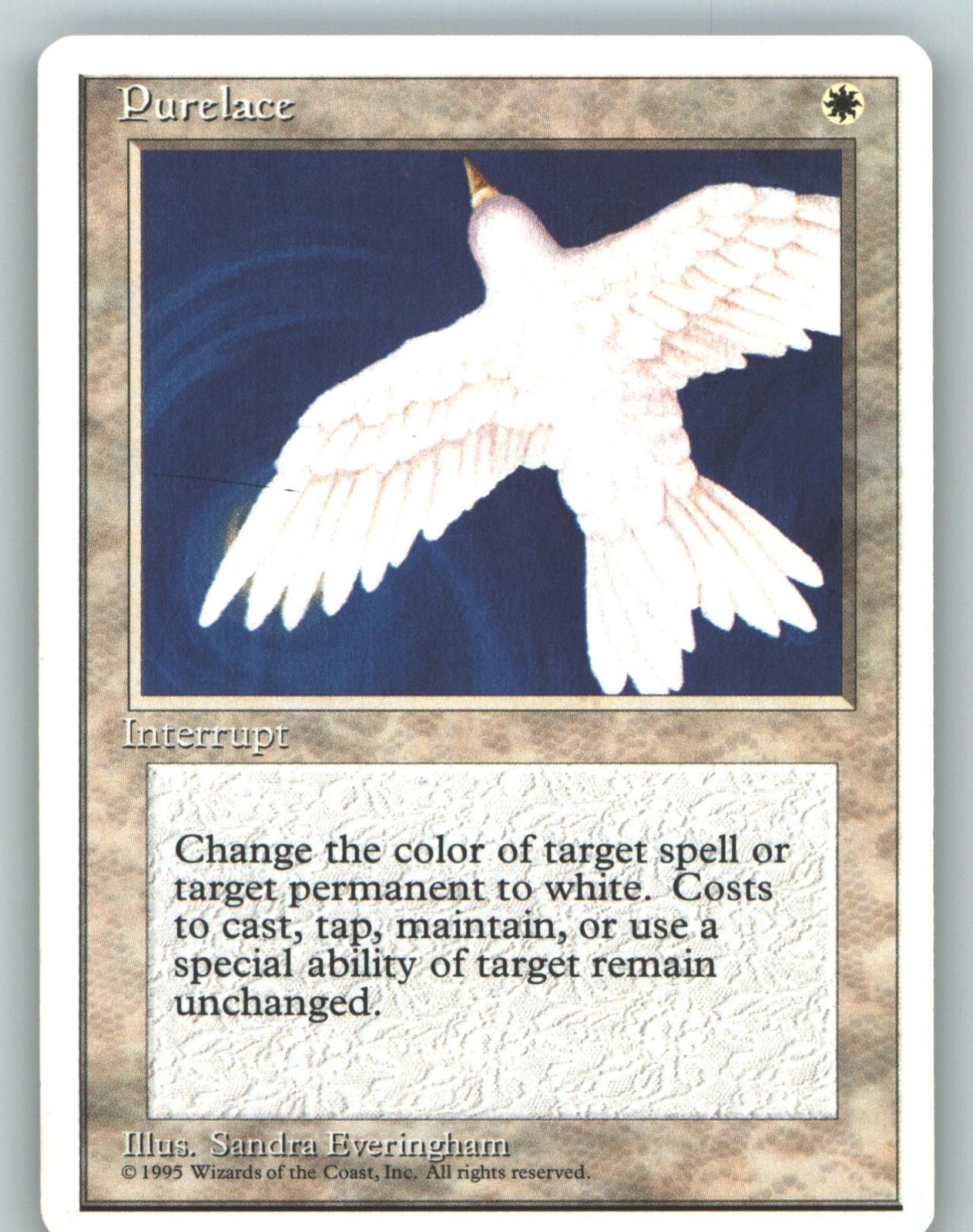 Purelace Rare Fourth Edition Magic: The Gathering Near Mint