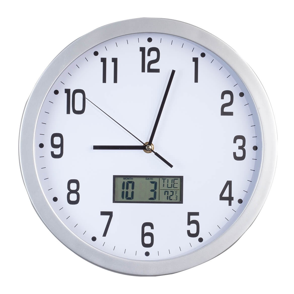 Easy-Read 12" Multifunction Wall Clock