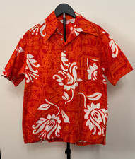 Sears Hawaii Mens Large Shirt Vintage 60s 70s Floral Hawaiian Shirt Resort Beach