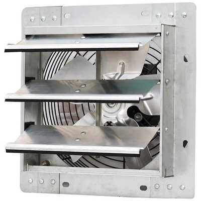 10'' Wall-Mounted Exhaust Fan with Variable Speed & Automatic Shutter - 820 CFM