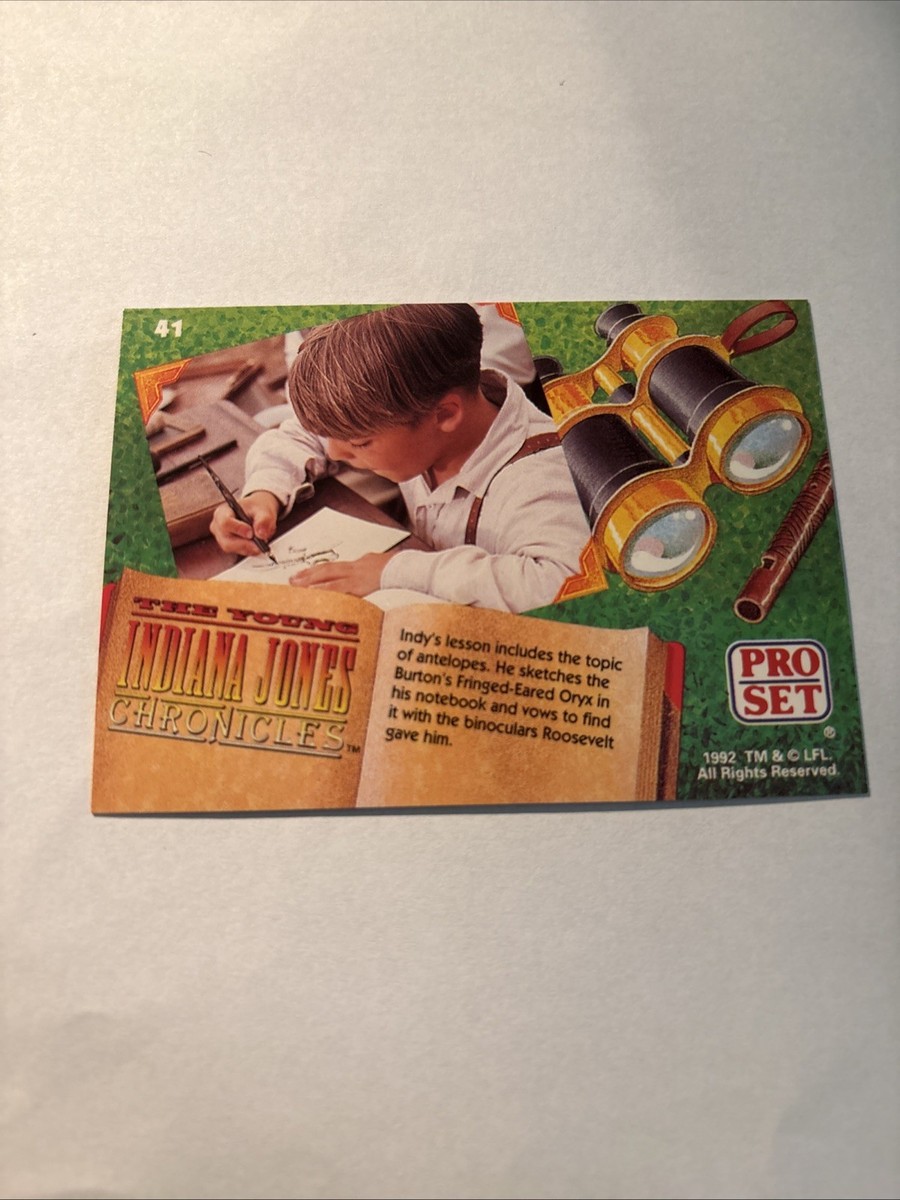 1992 Pro Set Indiana Jones Chronicles Trading Card #41 Indy Sketch