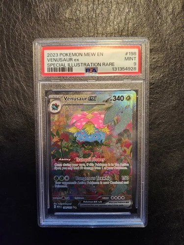 Pokemon SV 151 Venusaur ex #198/165 PSA 9 Special Illustration Rare SIR