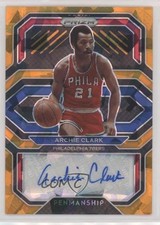 2020-21 Panini Prizm Penmanship Orange Ice Prizm Archie Clark #PE-ARC Auto 1u6