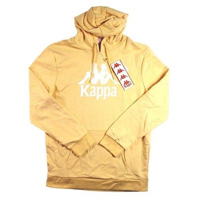 Kappa Womens XXL Hoodie Sweatshirt Yellow Kangaroo Pocket Pullover $110 NEW