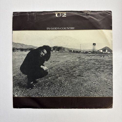 U2 - IN GODS COUNTRY / BULLET THE BLUE SKY / RUNNING TO STAND STILL - 7'' VINYL - Picture 1 of 6