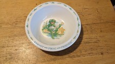 Kermit the Frog Hard Plastic Child's Bowl Vintage Muppets Toddler EDEN