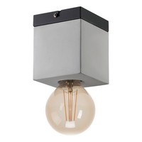 Deckenlampe Deckenleuchte Stahl In Schwarz Beton In Grau E27 Fassung