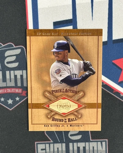 2001 Upper Deck Ken Griffey Jr Used Bat SP Bound for the Hall Piece Of Action
