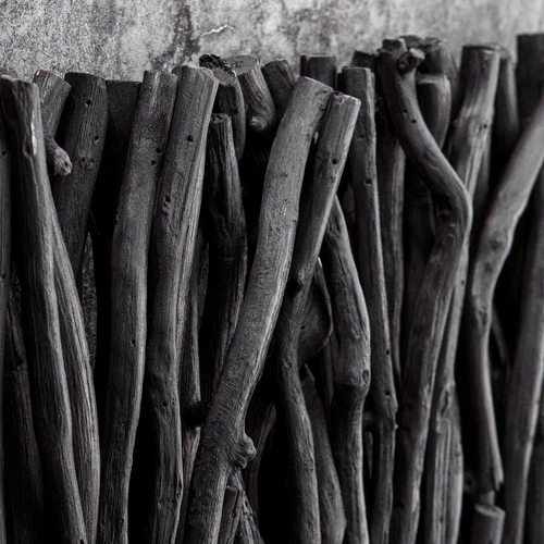 Uttermost Gathered Teak Black Wood Wall Decor - Picture 6 of 6