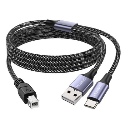 Versatile 1M USB Printer and MIDI Cable - Connect Your Instruments with Ease