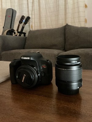 Canon EOS Rebel T7i / 800D DSLR Camera   EF-S 18-55mm IS STM   24mm f/2.8 STM Le