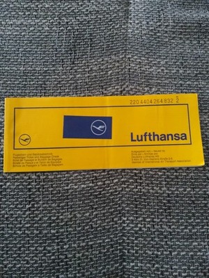 LUFTHANSA Flugticket / Flugschein