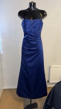 Sexy Her Long Satin Strapless Evening Dress size 10