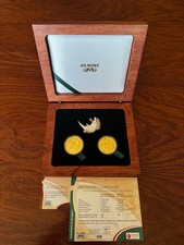 2010 Natura Launch Set- Black Rhino Gold Proof 1oz & 1/2oz complete With box&COA