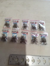 100 2X Strength Bronze Dough Bait Treble Fish Hooks Size 8