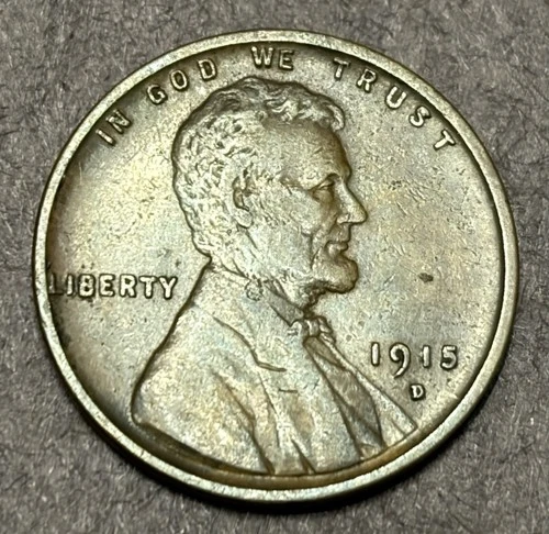 1915-D Lincoln Wheat Cent Penny Strong VF Very Fine Better Date Coin