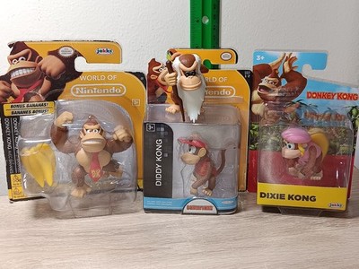 2.5'' KONG FAMILY Donkey Diddy Cranky Dixie World of Nintendo Super Mario