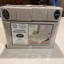 King Bed Sheet Set, 6pc, Luxury 6400 Series Solid Bed Sheet Set, Burgundy