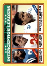 1986 TOPPS}. EUGENE DANIEL/ALBERT LEWIS/EVERSON WALLS INDIANAPOLIS COLTS/KANSAS