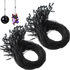 400 Pieces Ornament Hooks Christmas Ornament Hangers with Snap Locking Ropes Han