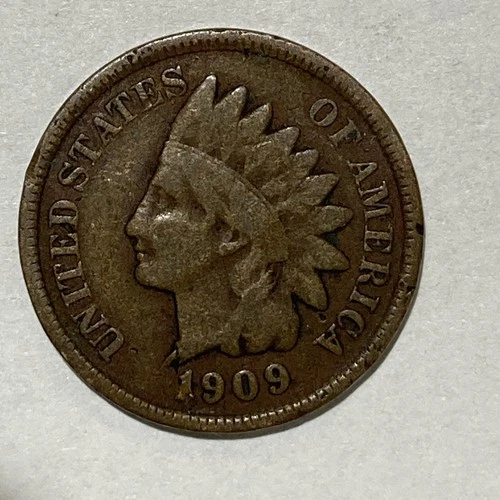 1909 Indian Head Cent Penny Good+