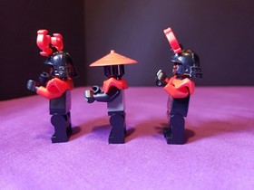 LEGO Ninjago Minifigure Lot Stone Army Warrior Scout Swordsman Red Blue *Read*
