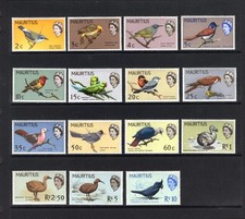 M27972 Mauritius 1965 Birds Set X15 Unmounted Mint Sg 317/31 Cat &pound;80