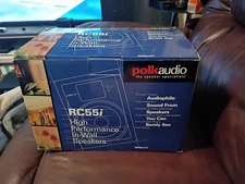 Polk Audio RC55i 2 Way Premium In Wall 5.25 Inch Speakers - Pair (White)