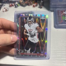 2025 Topps Chrome Football NFL Bijan Robinson Raywave Refractor #16 Falcons