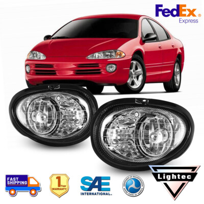 for 98-04 Dodge Intrepid Fog Lights Clear Lens Front Lamp Replacement Left Right