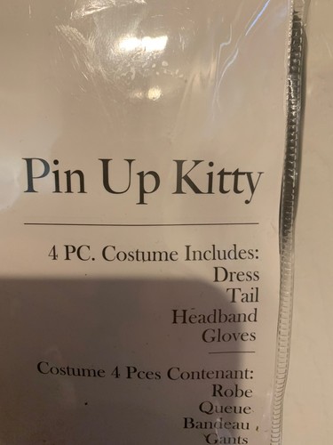 New Leg Avenue Sexy Pin Up Kitty Cat Costume Adult Size Large Leopard Print - Picture 2 of 4