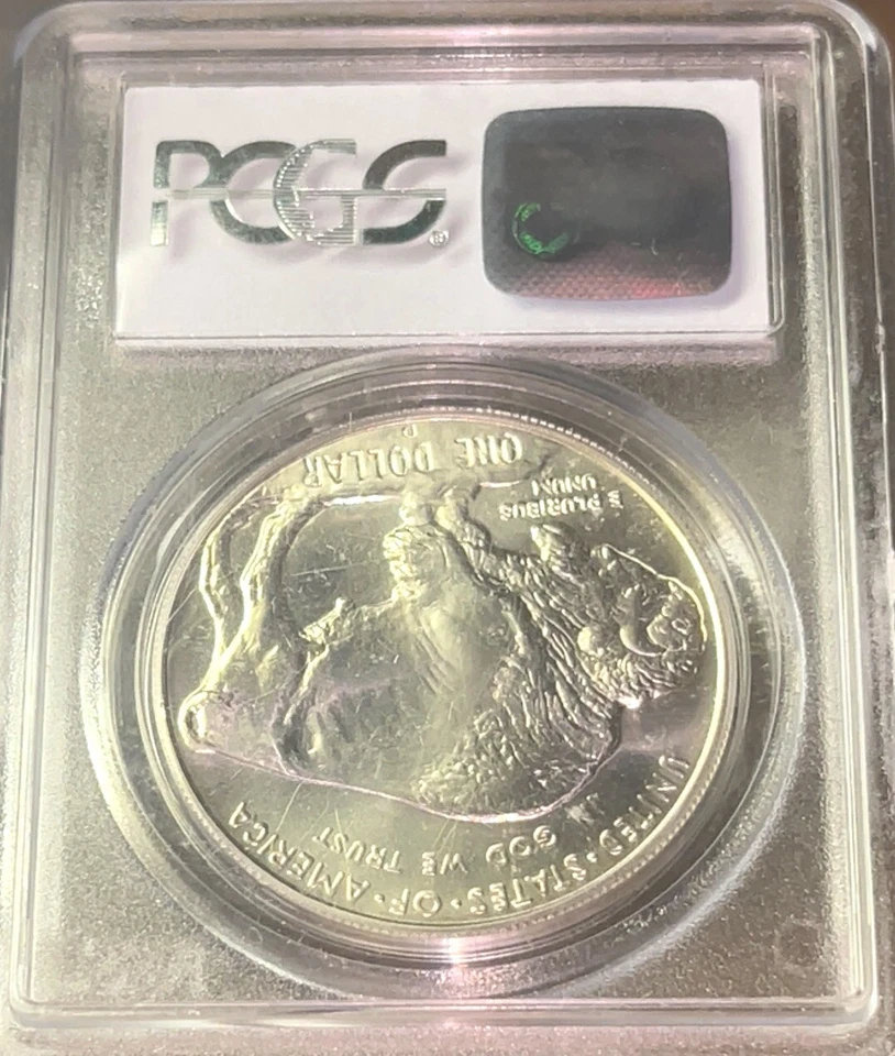 2001-D US Mint Buffalo Commemorative Silver $1 PCGS MS69 w Free Prompt Shipping - Image 4 of 4