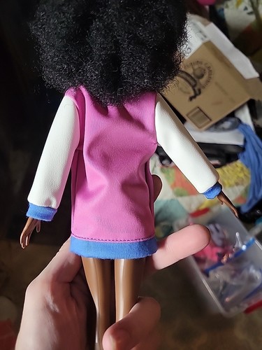 Barbie Fashionista Doll #156 Afro Blue Lipstick Excellent Condition And Shoes - Picture 12 of 13