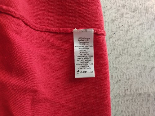 Quacker Factory Womens Sweater Medium Red Open Front Studded Knit Cardigan - Picture 7 of 10