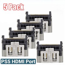 5 Pack HDMI Port Connector Socket For Sony PlayStation 5 HDMI PS5 Replacement