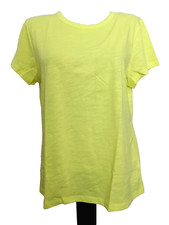 TIME AND TRU YELLOW RELAX SLUB CORE CREW NECK SHORT SLEEVE KNIT T-SHIRT SZ 3XL 
