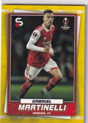 Topps UCL Super-Stars 22/23 Nr. 164 Gabriel Martinelli Yellow Variation