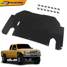 Fit For 1993-1997 Ford Ranger Hood Insulation Pad 12 With Clips Black Fit For 1993-1997 Ford Ranger Hood Insulation Pad 12 With Clips Black