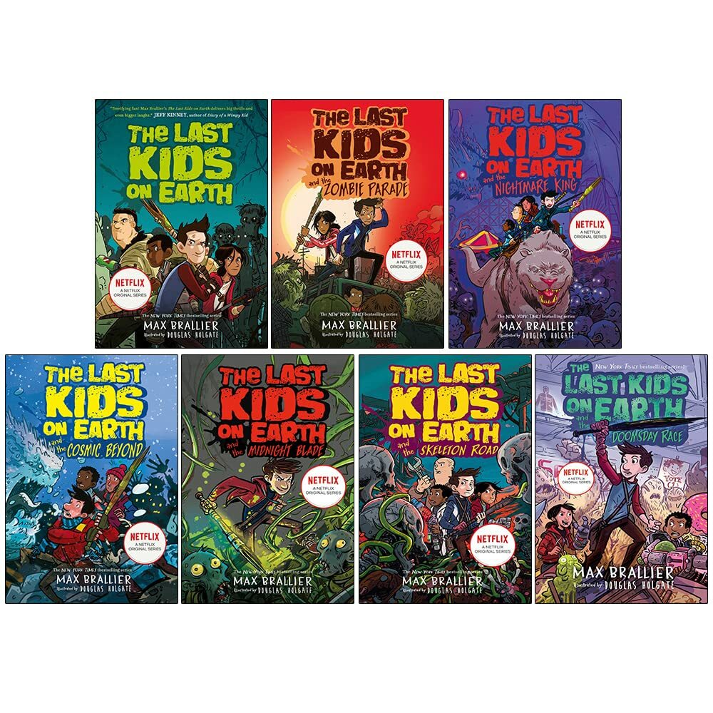 Last Kids On Earth Series Books 1-7 Collection Set By Max Brallier