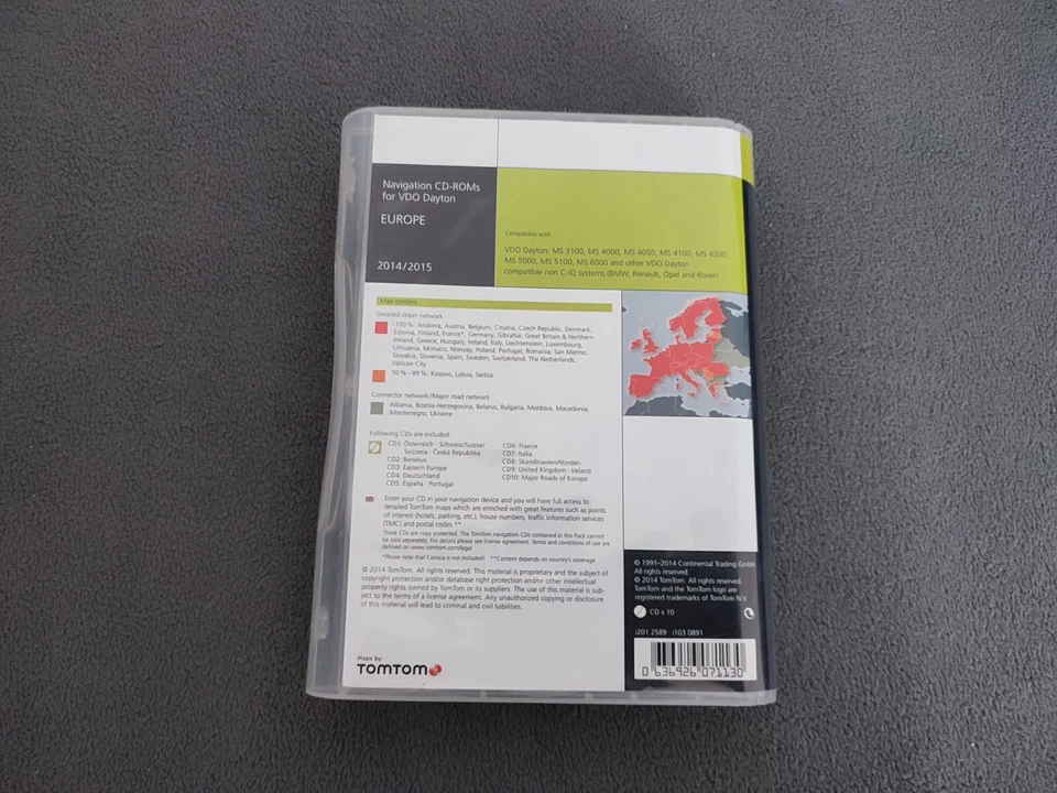 CD Navigation Set Europa 2014/2015 Opel CD70 Navi BMW MK1 MK2 MK3 MK4 VDO Dayton - Bild 2 von 4