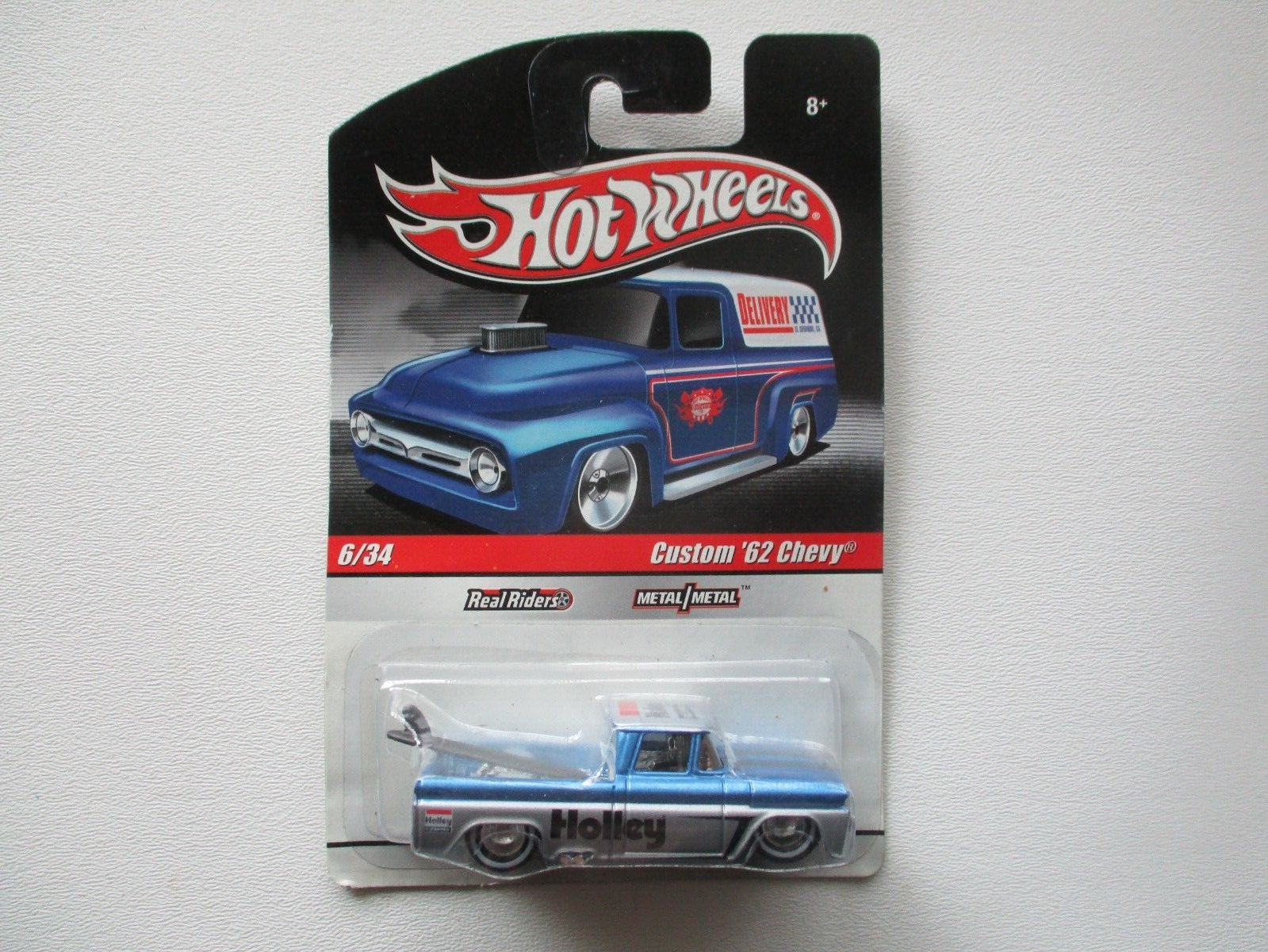 Hot Wheels 1962 CUSTOM CHEVY TRUCK* HOLLEY BLUE | eBay