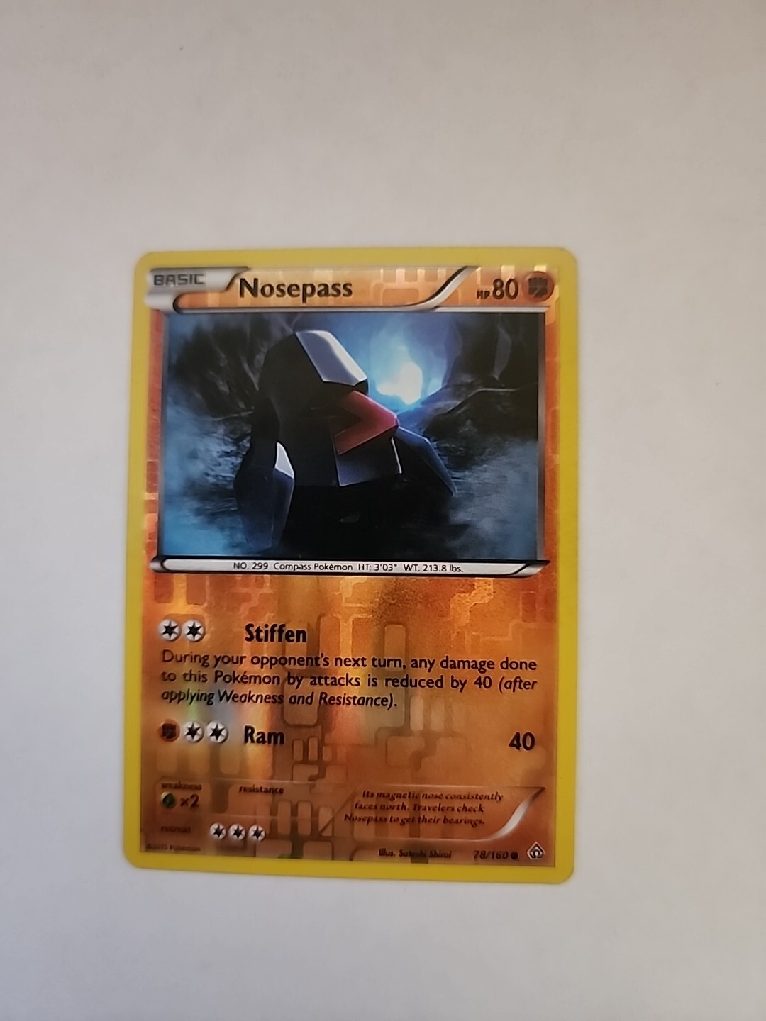 Nosepass #78/160 XY Primal Clash Pokemon Reverse Holo Common Card