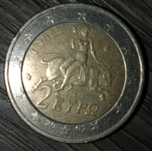 PIÈCE DE 2 euros rare 2 EYPO 2002 grece avec un s dans l’etoile du bas EUR 5.000,00 - DE