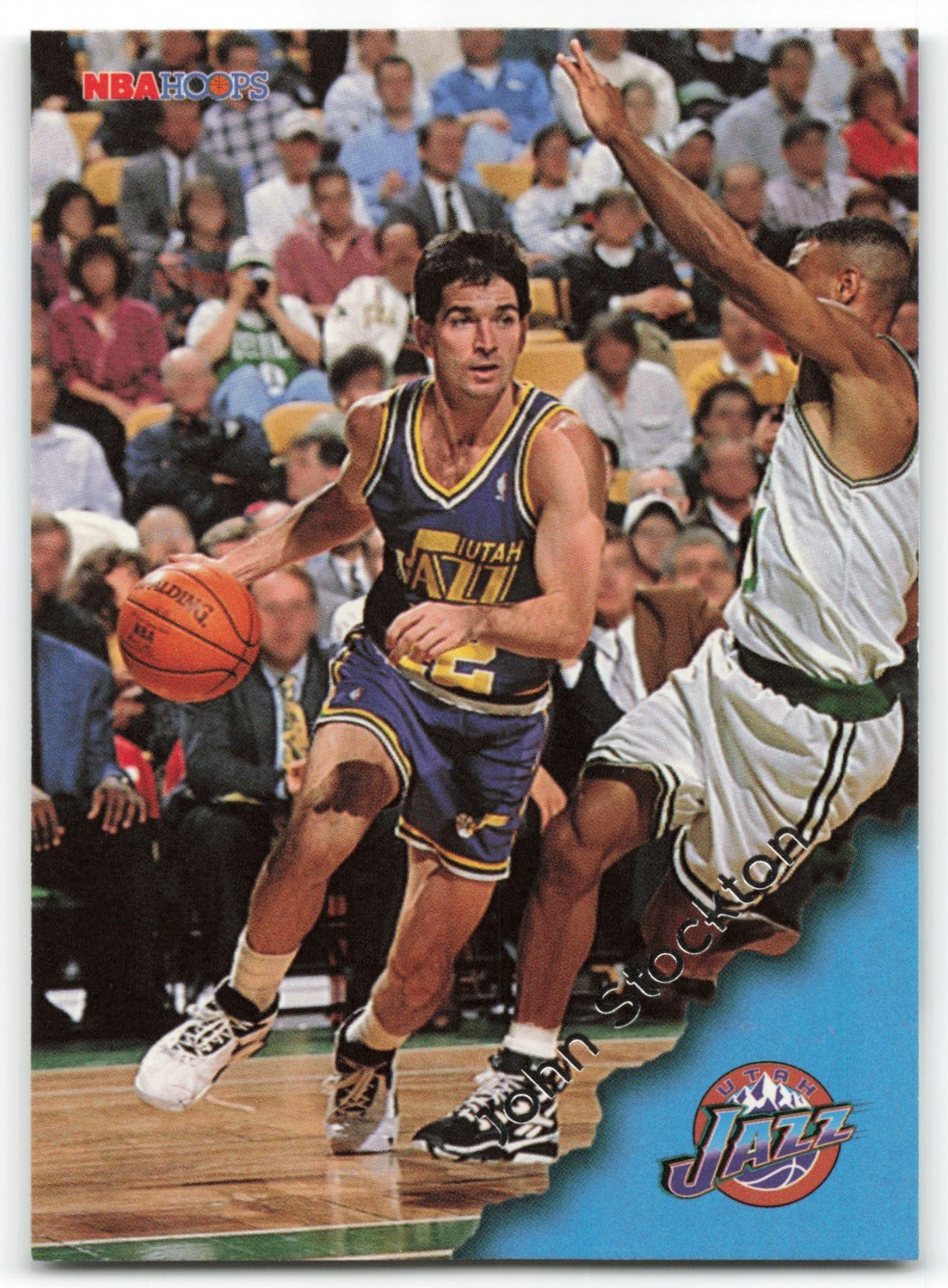 1996-97 NBA Hoops #162 JOHN STOCKTON Utah Jazz NICE CARD !!!