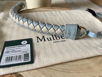 MULBERRY   Iris Braided Leather Bag Handle UVP 155£ Gold Hardware
