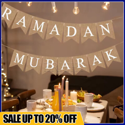 Eid Mubarak Hanging Flag Ramadan Decoration For Home 2025 Islamic Muslim Party Supplies Ramadan Kareem Banner Eid Al-Fitr Gift - 15