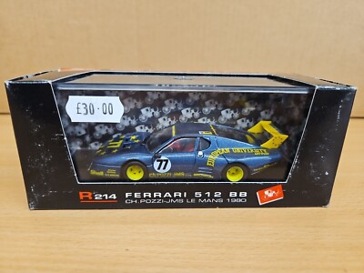 Brumm 1/43 Ferrari 512 BB ChPozzi JMS Racing LM1980 R214 Diecast Model Car